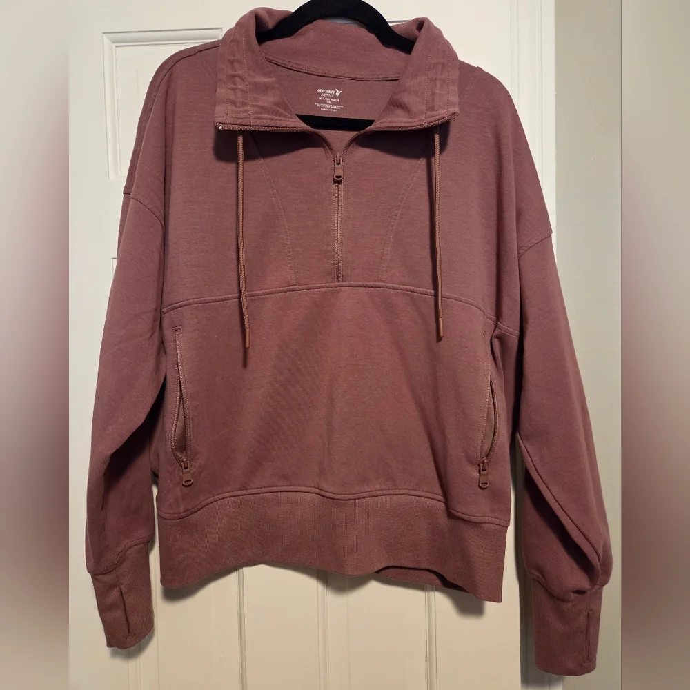 Old Navy Active Dynamic Fleece size XXL Half-Zip Sweater - Mauve - Picture 1 of 9